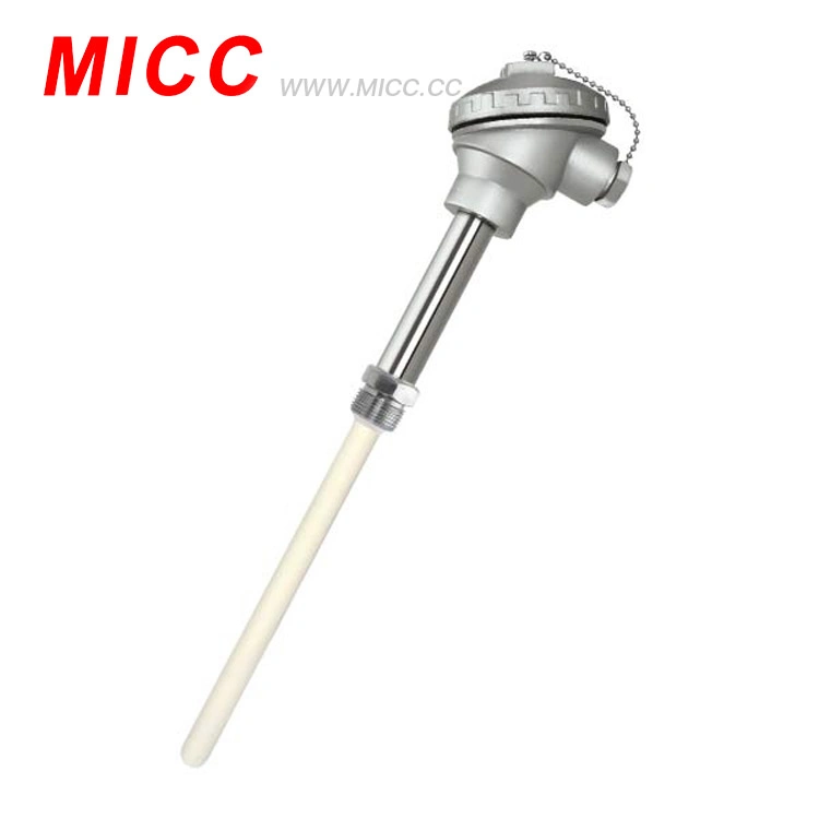 PT100 Temperature Sensor Rtd Sensor Armored Assembly Thermocouple with Ceramic Protection Tube